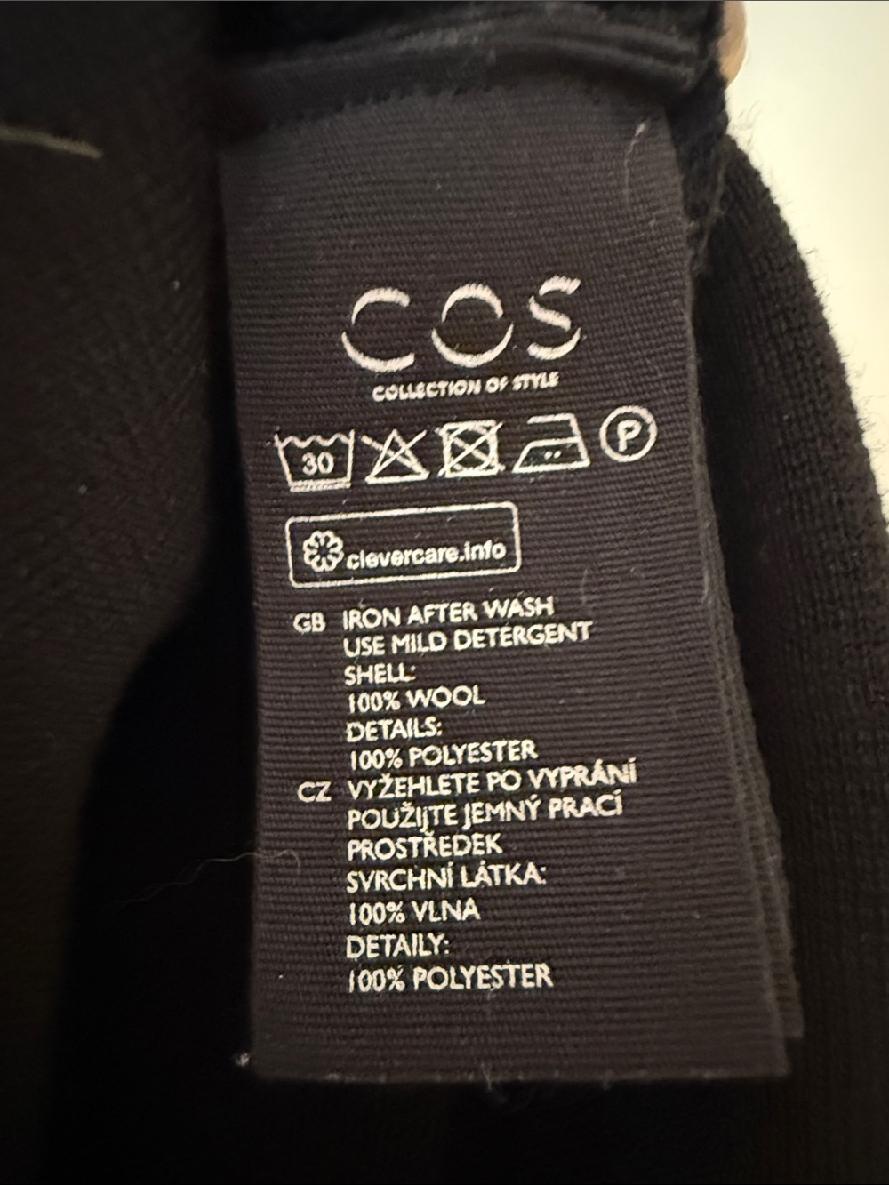 COS Black Open-Front Blazer Jacket - Picture 6 of 6